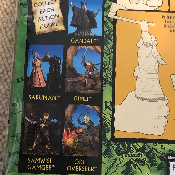 ToyBiz Lord Of The Rings The Fellowship Of The Ring Gimli Action Figure - Picture 8 of 12